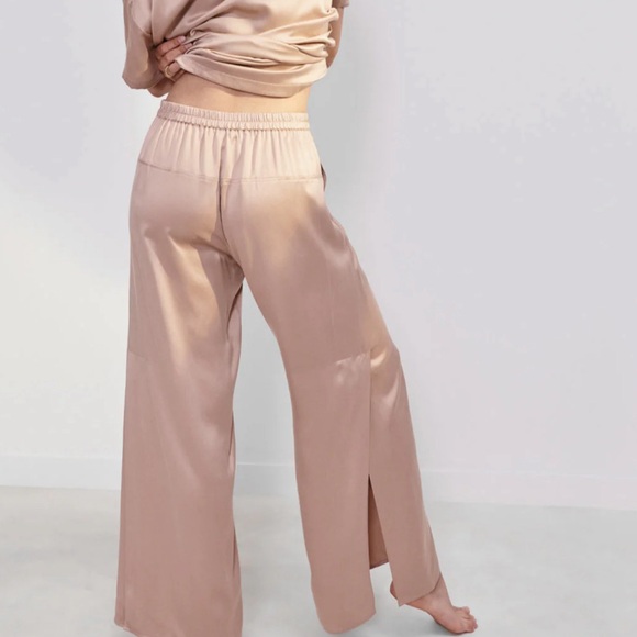 LUNYA Silk Pajama Pants XL Otium Tan - bottoms only not a set - Picture 4 of 6